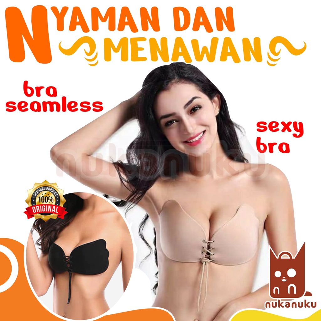 NUKANUKU - Invisible Backless Pushup Angel NU Bra / wings bra tali / angel wings bra / angel bra / b