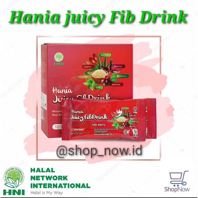 

HANIA JUICY FIBDRINK HNI HPAI || MINUMAN SERBUK ANEKA RASA BUAH {MIX FRUIT}