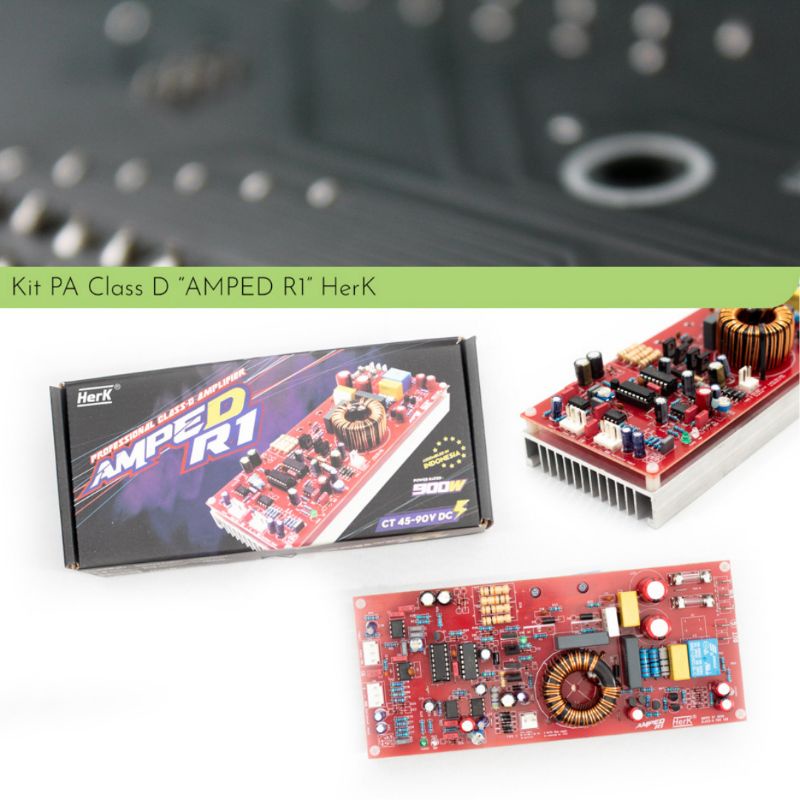 Kit Rakitan Power AMPED R1 Mono 900w 900 watt Class D HerK