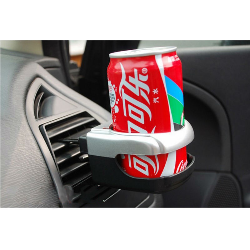 Hengtu Car Air Vent Drink Holder Tempat Minuman Kaleng Mobil - Black