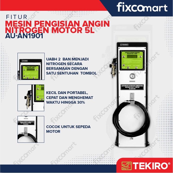 Tekiro Mesin Isi Angin Ban Nitrogen Motor 5 L Gratis Ongkir Pulau Jawa