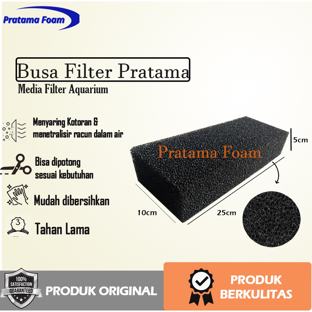 BUSA BIO FILTER AQUARIUM - BIO FILTER FOAM kOLAM IKAN KAPAS FILTER