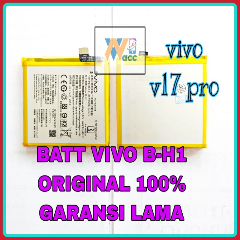 BATERAI VIVO V17 PRO / BATRE VIVO V17 PRO / BATERAI VIVO B-H1 / BATRE VIVO B-H1 / B-H1 ORIGINAL 100%