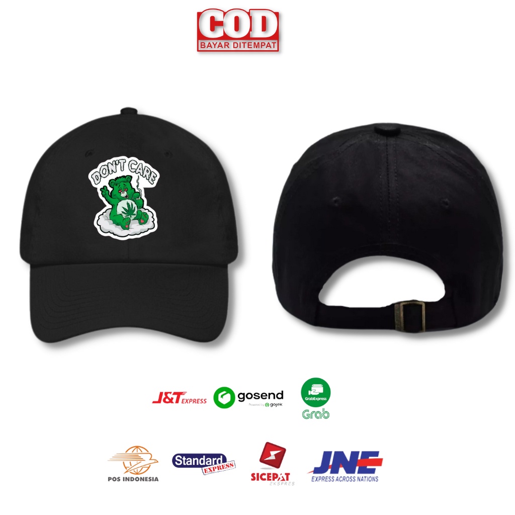 Topi Baseball Cap Pria Wanita Dewasa Distro Don't Care Terbaru Tali Ring Besi