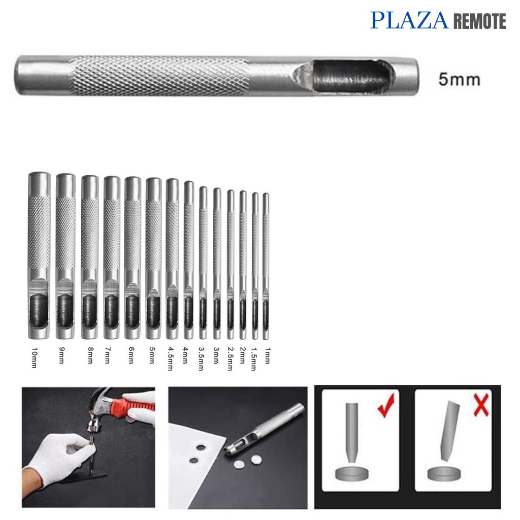 

PELUBANG PEMBOLONG SABUK KERAJINAN KULIT PLONG KULIT HOLLOW PUNCH 5MM