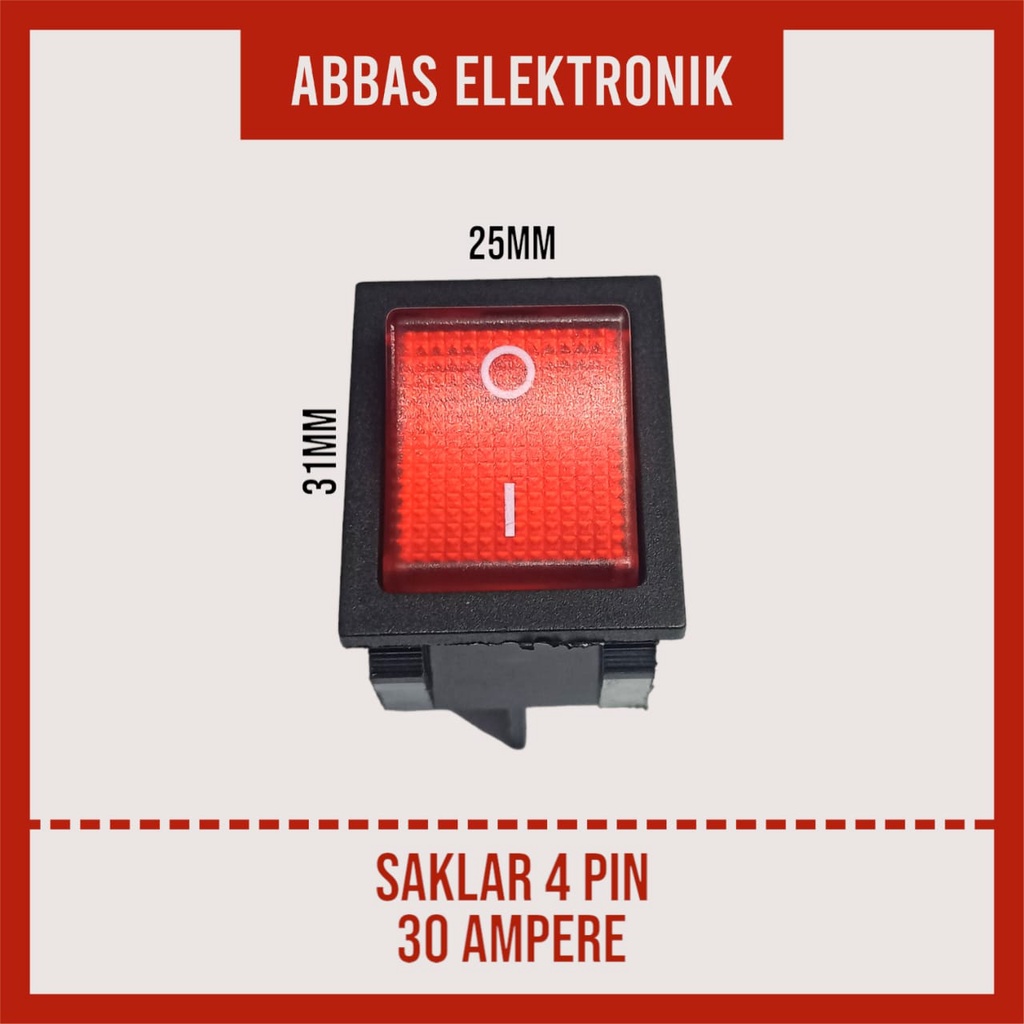 SAKLAR ON OFF 4 PIN 30 AMPERE SWIT MESIN LAS 30A 4P SAKLAR GALON 4 KAKI 30 AMPER