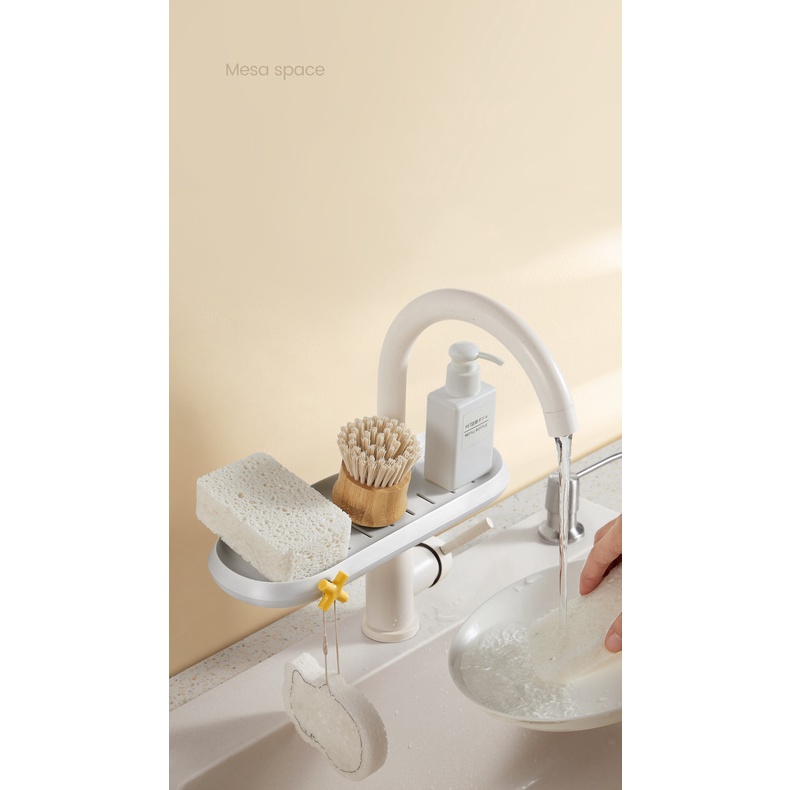 Faucet Rack Shelf In Kitchen Shelves/Tempat Rak Sabun Mandi Cuci Piring Spons Wastafel Kamar Mandi