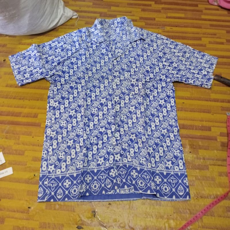 kemeja batik geblek renteng preloved ld 86 ats 375