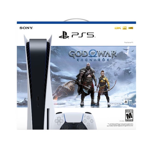 Play Station 5 Console Bundle with God of War Ragnarok &amp; 1 Stick Garansi Resmi 1 Tahun SONY Indonesia