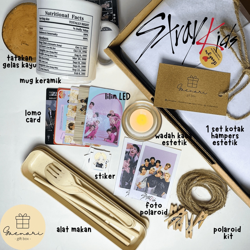 Gift Box STRAY KIDS | Hampers STRAY KIDS | Kado STRAY KIDS | Hadiah STRAY KIDS | Fan Kit STRAY KIDS 