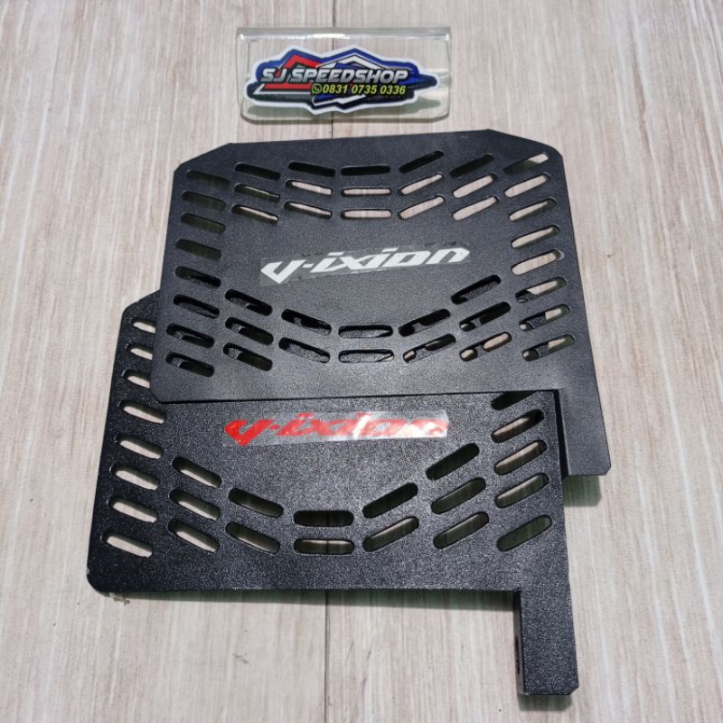 cover radiator vixion, pelindung radiator vixion new, plat cover radiator vixion new
