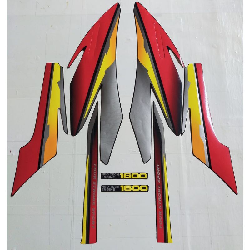 Striping Honda GL pro 1997 petir hitam stiker Lis ori Honda GL pro 97 hitam striping original glpro 