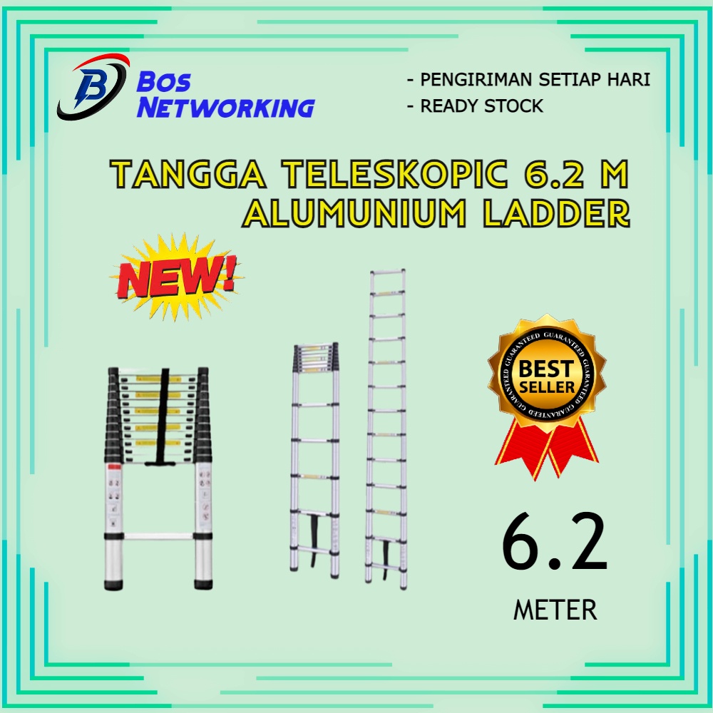 Tangga Telescopic 6.2 Meter Alumunium Ladder