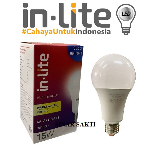 INLITE Lampu Led Bulb 9w 12w 15w INB007 Lampu Bohlam 9 Watt 12 Watt 15 Watt