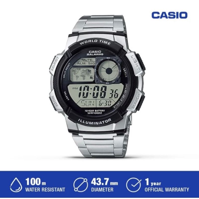 Jam Tangan Pria Casio AE-1000WD-1AVDF / AE-1000WD-1A Original