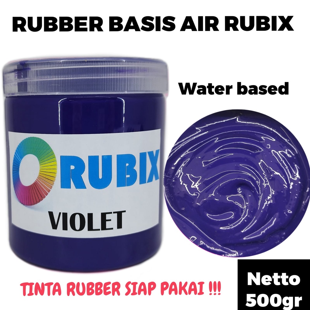 CAT SABLON RUBBER GL PASTA CAT AKRILIK WARNA VIOLET UNGU 500GR