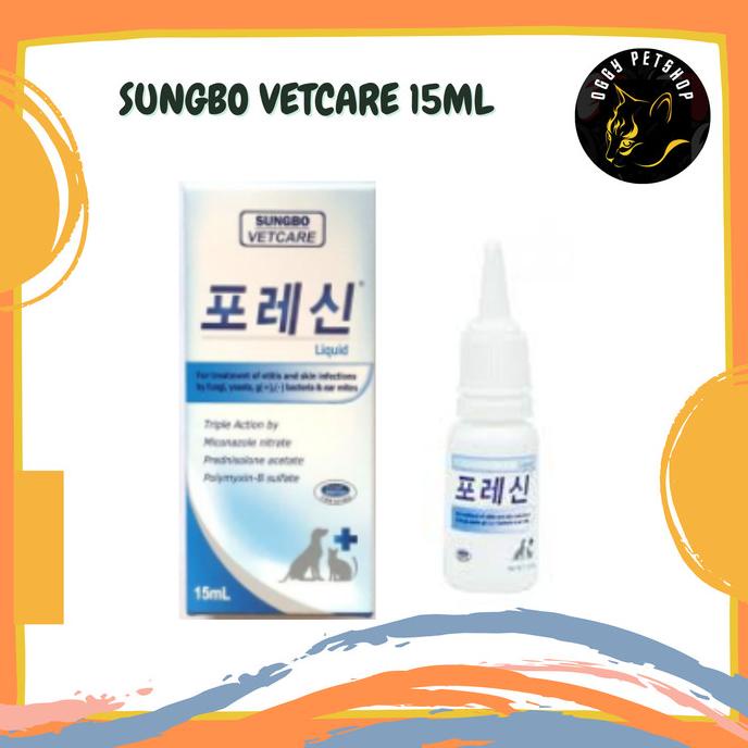 SUNGBO VETCARE POLECIN LIQUID OBAT KUTU TELINGA 15ML CAT/DOG