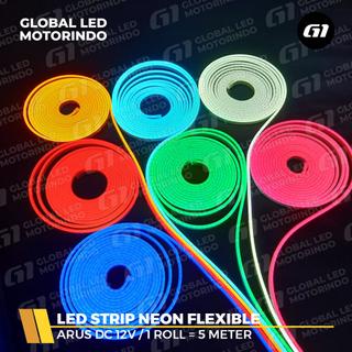 Neo [WERACE] LAMPU STRIP ALIS FLEXIBLE 12V DC / LAMPU LED SELANG PANJANG 5M FULL (1 ROLL) GEPENG