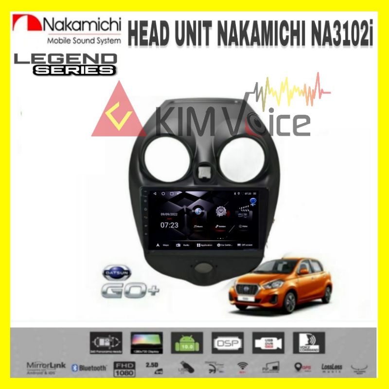 Head Unit Android Nakamichi 9 inch OEM Datsun Go + Soket pnp