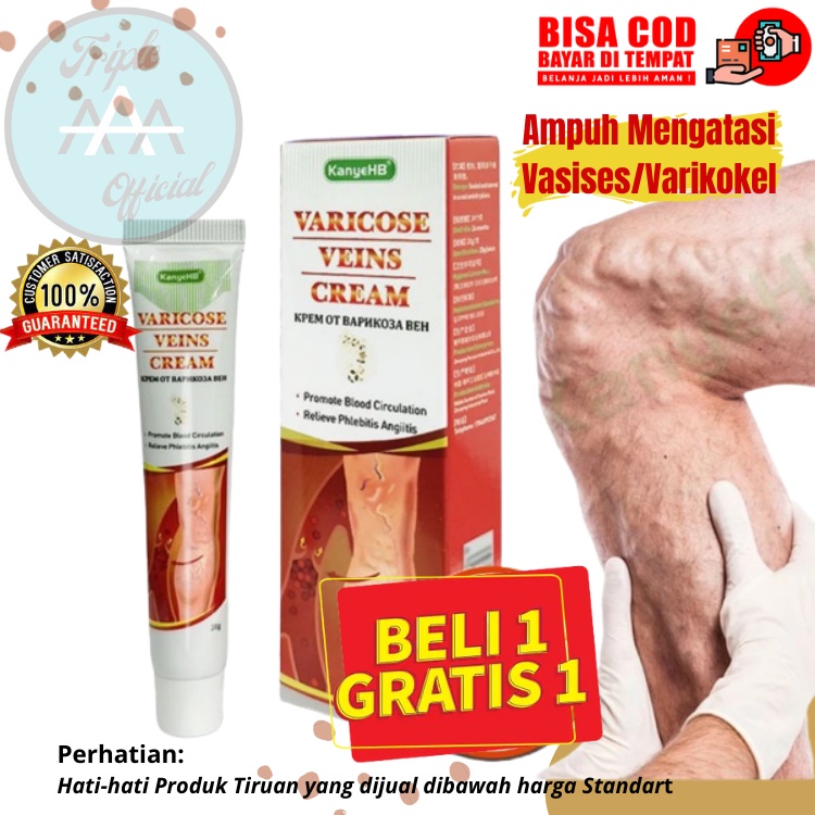 TRIPLE A - Salep Varises Cream Varicose Veins Obat Varises Varikokel Bengkak Benjolan Buah Zakar