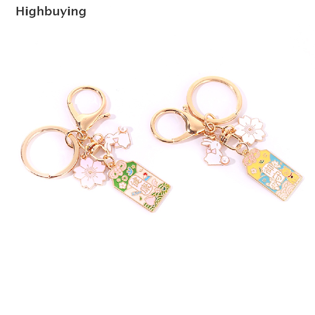 Hbid Dekorasi Kawaii Llaveros Originales Amulet Lucky Cat Japan Gantungan Kunci Mobil Keyrin Glory