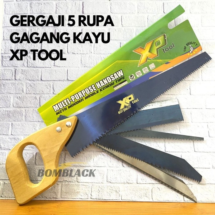 Gergaji Kayu 5 Rupa Gagang Kayu XP TOOL 5 Mata 5 Pcs 5 Set Multifungsi MURAH