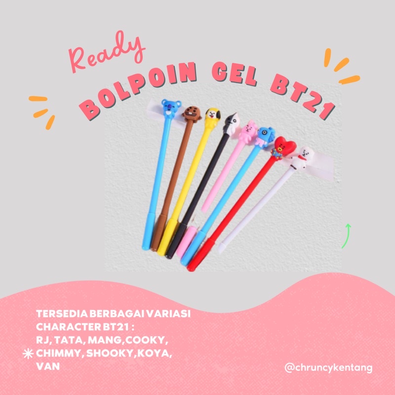 

PROMO BOLPOIN GEL BT21 CHARACTER