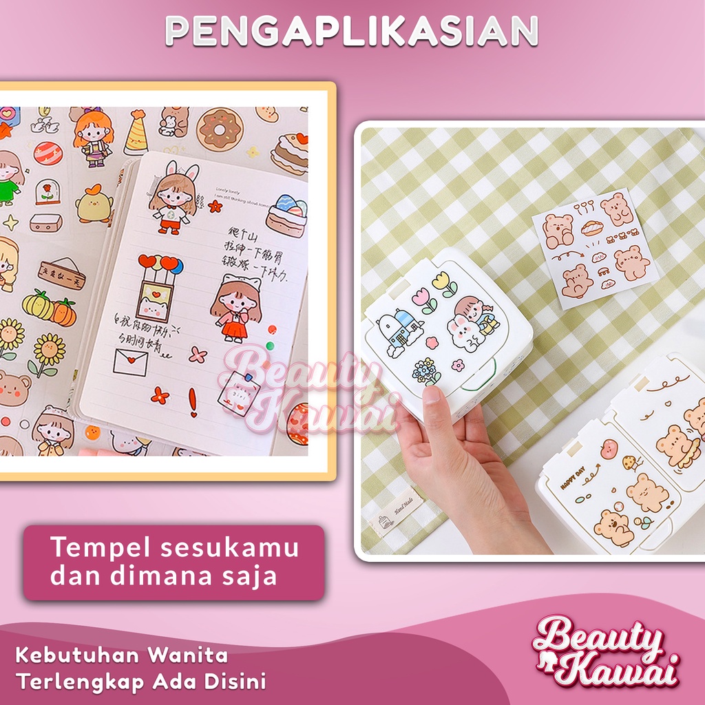 Stiker Lucu Anak Cutting Sticker Bening Dekorasi DIY