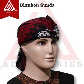 Iket Blankon sunda dewasa & anak tradisional model tutup udeng batik topi cowok