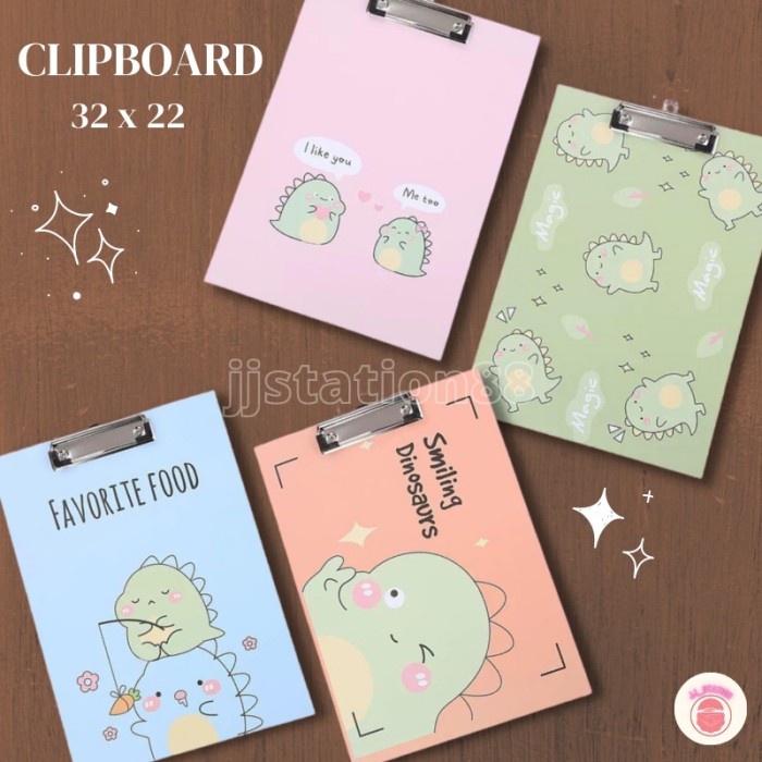 

Paja Papan Ujian Dino A4 - Papan Clipboard Lucu - Papan Jalan Murah