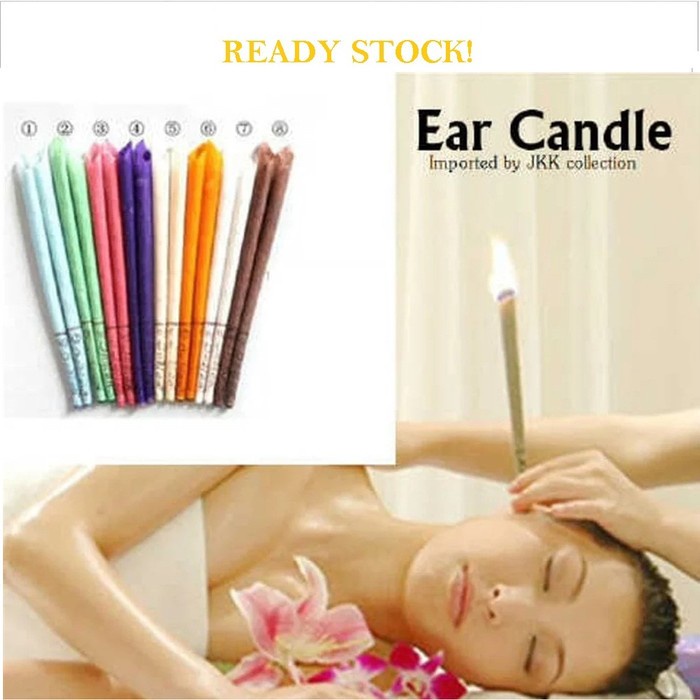 Perawatan 5Set (10Pcs) Pembersih Telinga Bakar Aroma Teraphy Ear Candle Original