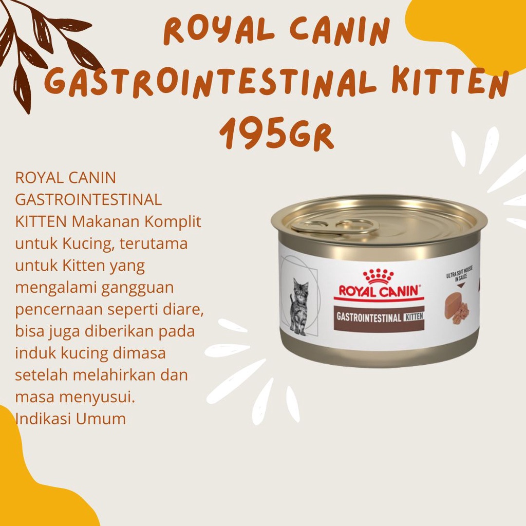 Royal Canin Gastrointestinal Kitten 195gr (Diare Akut)