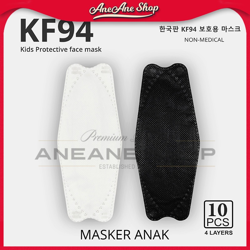 Masker KF94 Anak isi 10 Masker Sekali Pakai Non Medis 4 ply