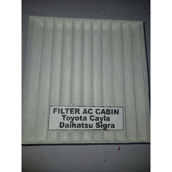 FILTER AC CABIN MOBIL TOYOTA CALYA DAIHATSU SIGRA BAHAN FIBER TIDAK MUDAH ROBEK