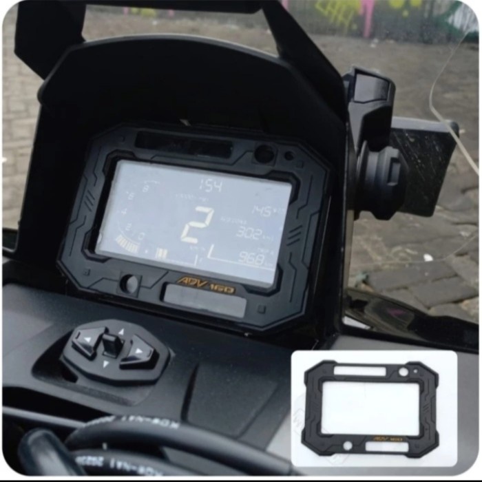 

TERLARIS | sticker list karet Anti gores spidometer speedometer Honda ADV 160 - gold