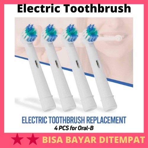 Electric Toothbrush Replacement 4 PCS for Oral-B / Sikat Gigi Elektrik Electric Electrik Elektronik 
