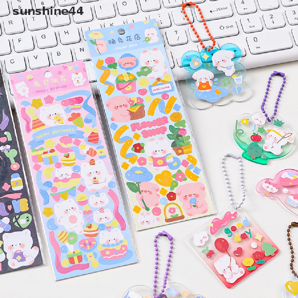 Sunshine Kawaii Kpop Photocards Stiker Hias Laptop Handphone DIY Dekorasi Sticker Alat Tulis Sekolah.