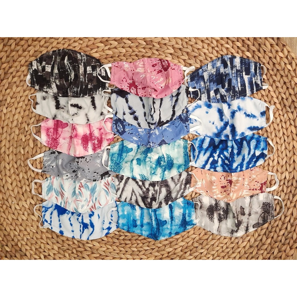 HIPNOP FASHION MASKER TIE DYE BAHAN RAYON WARNA RANDOM