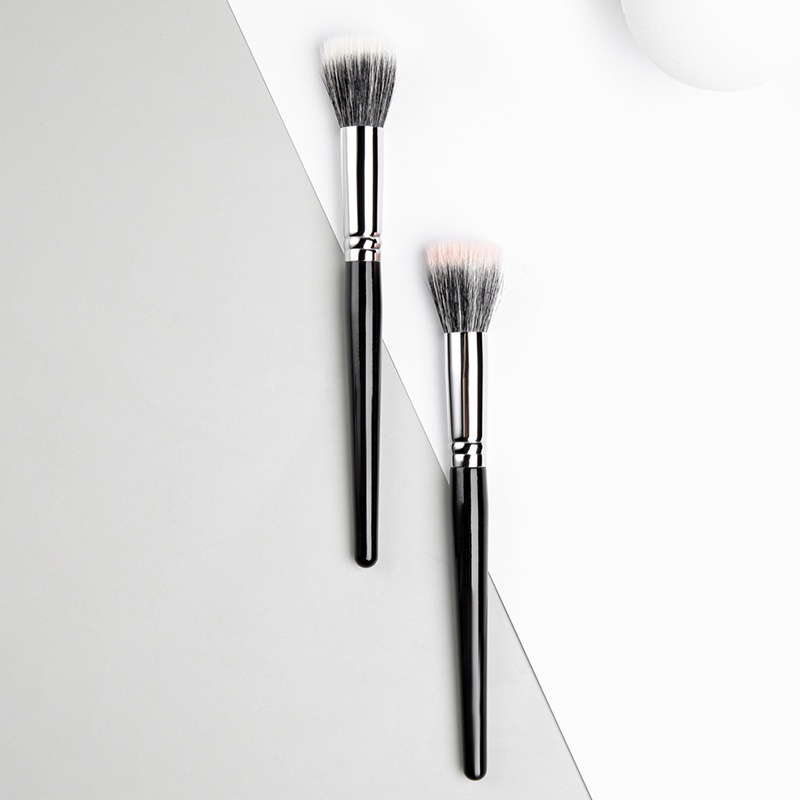 【Bayar di tempat】Brush Makeup Multifungsi Dua Lapis Kepala Datar Untuk Eyeshadow Alat Kecantikan Makeup