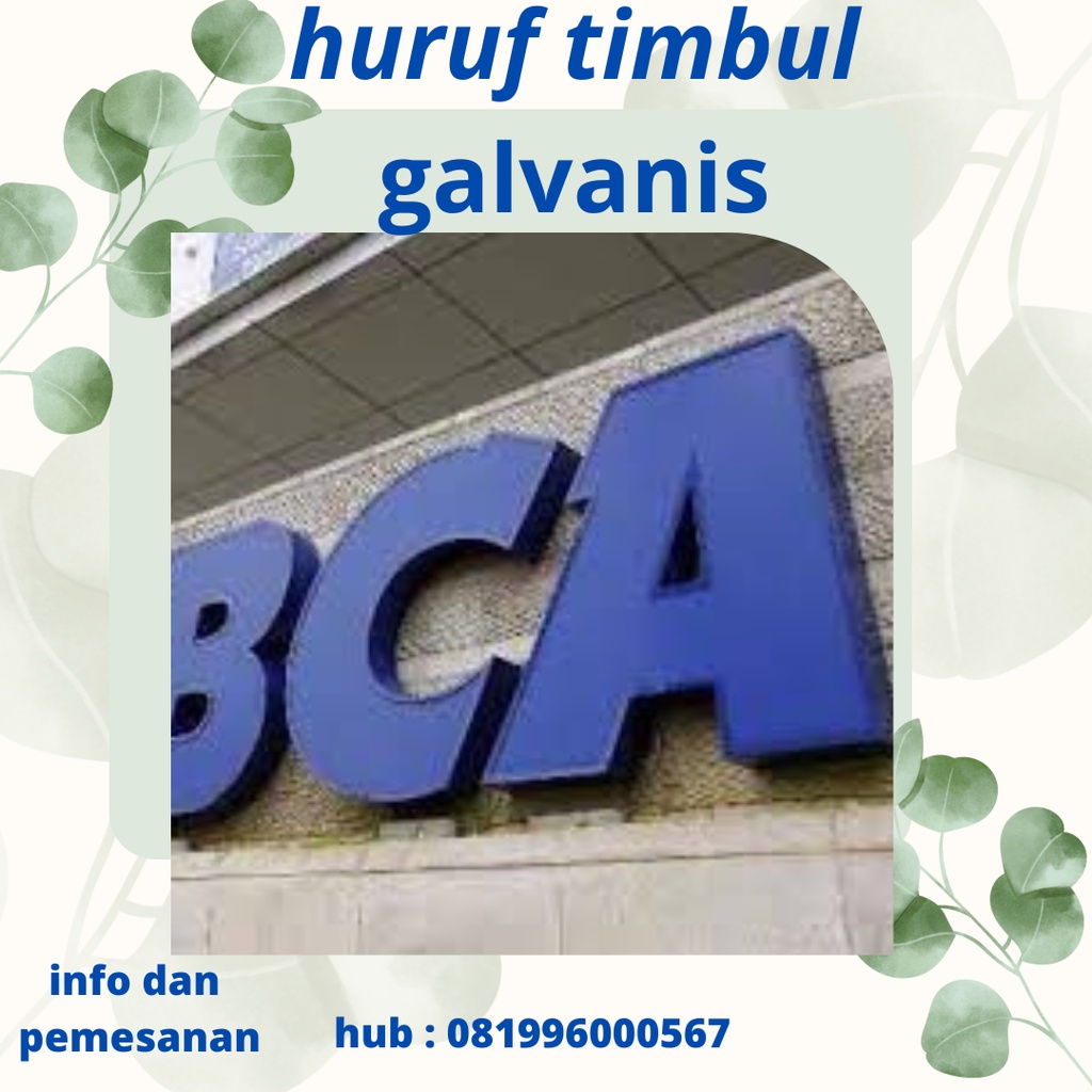 HURUF TIMBUL GALVANIS