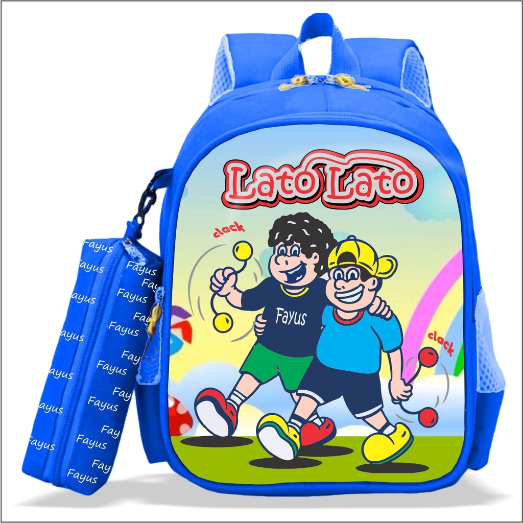 Lato Lato Tas ransel anak sekolah Viral 2023 karakter bayar COD Fayus Tas Latolato