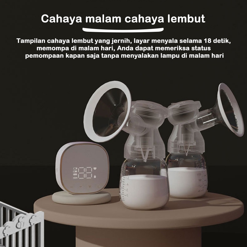 DADAWARD Double Bottle Pompa ASI Elektrik Electric Breast Pump Pompa ASI   Pump Elektrik 3 Mode 9 Level