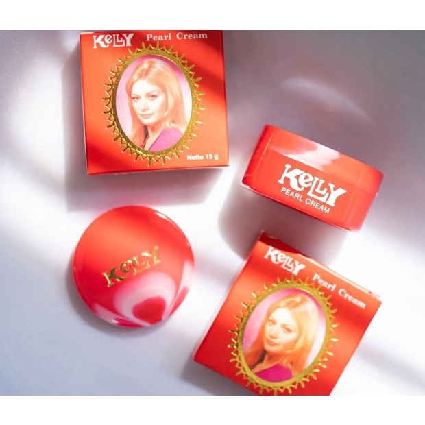[ 3 PCS ] Kelly Pearl Cream 15 gr - Cream Kelly Original BPOM / Krim Kelly Pencerah Wajah