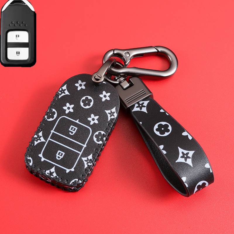 Cover Kunci Kulit Mobil Untuk Honda Civic CRV HRV BRV City/Accord/HRV 2014sampai20 Keyless/Smart Entry Key Case