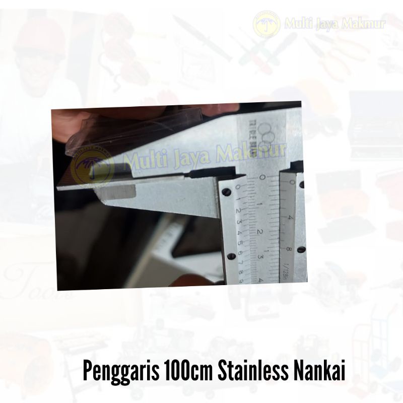 Nankai Penggaris Stainless Steel 100cm