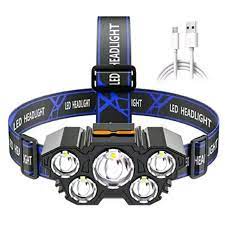 Senter 5Led L-T21 Led HighLight USB Headlight