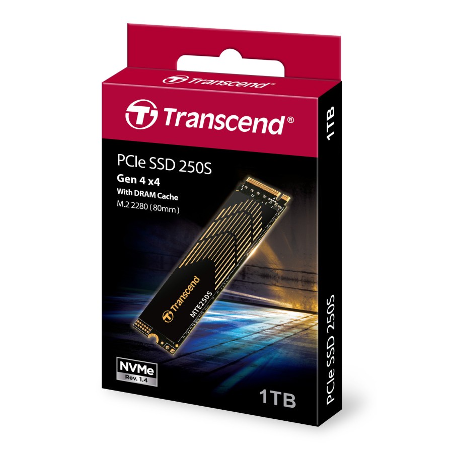 SSD NVMe Transcend 250S 1TB SSD M.2 NVMe Gen 4.0