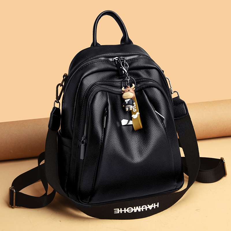 Tas Ransel Wanita Kulit Leather Korea