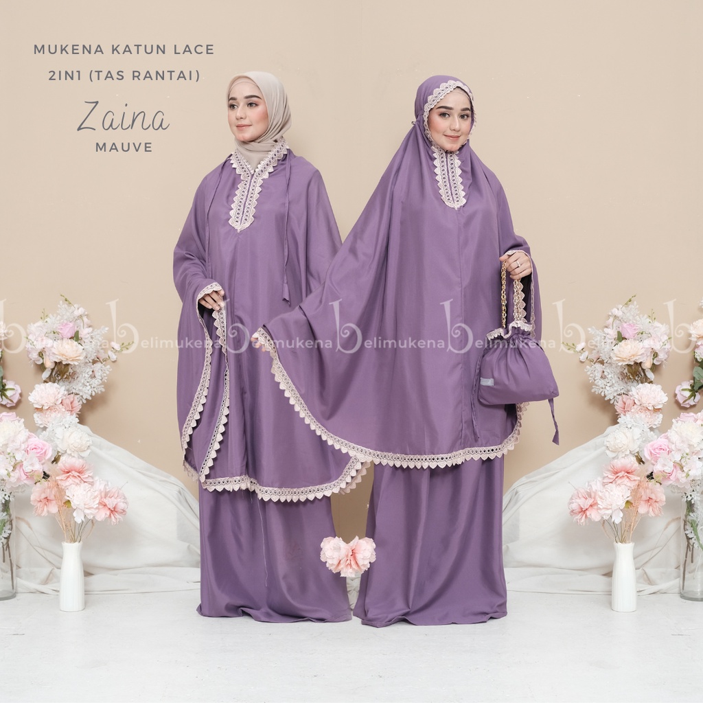 Mukena Katun Dewasa 2in1 Zaina