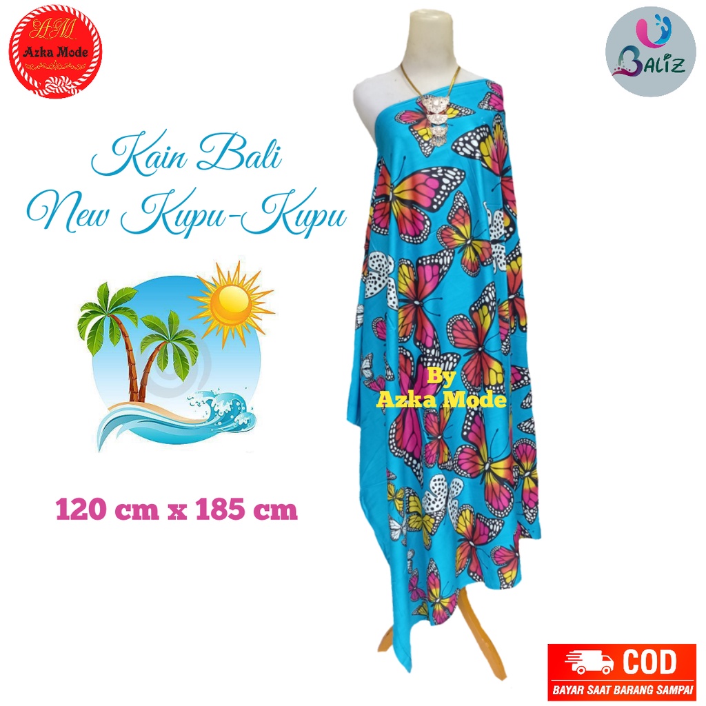 Selendang Pantai Kain Bali Pantai - Kain Bali Motif Kupu-kupu Jumbo - Sarung Pantai SEMBILAN MODE - Sarung Bali - Kain Pantai - Kain Katun Jepang - Kain Untuk Hiasan Dinding - Kain Untuk Plafon Mobil Truk Dan Mobil 3/4 Lainnya